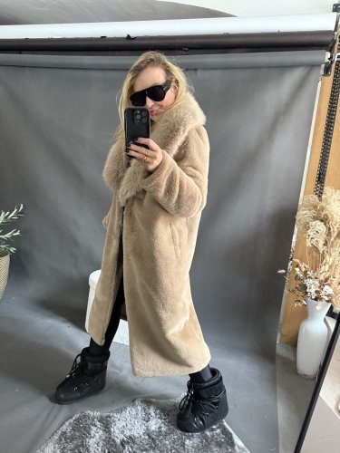 Kabát ICI-béžový