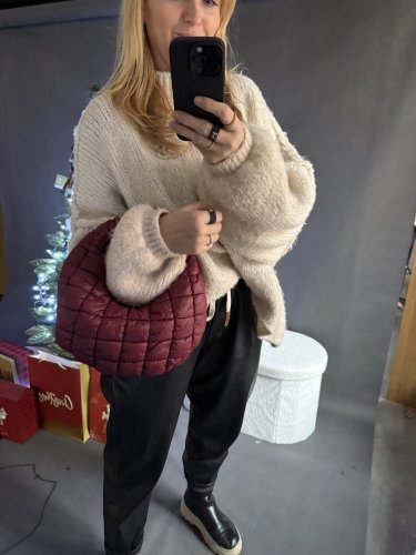 Kabelka Bottegans - bordeaux