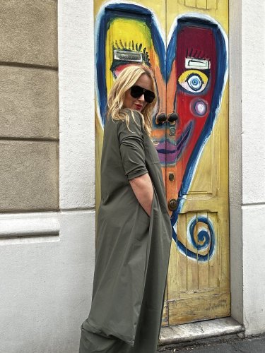 Šaty Alison-Khaki