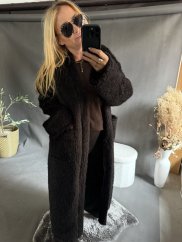 Kabát/cardigan Meccuch-čierný