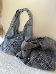 Kabelka Jeans-šedá