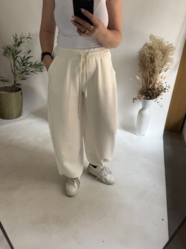 Tepláky Joyna-bílá