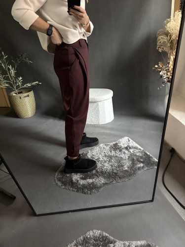 Nohavice Blair bavlnené- vínové