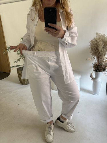 Nohavice Nest-bielá