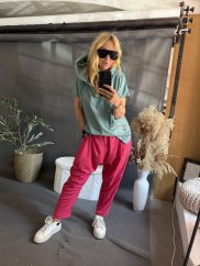 Mikina s kapucňou Yourself-mint