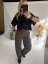 Nohavice Emma dlhé barrel jeans-hnedé