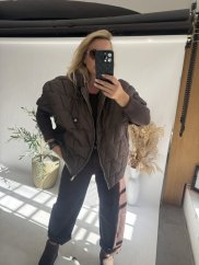 Bunda Trendy-hnědá