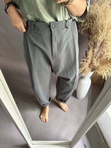 Kalhoty Blair big-šedé