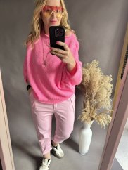 Kalhoty Italy-růžová