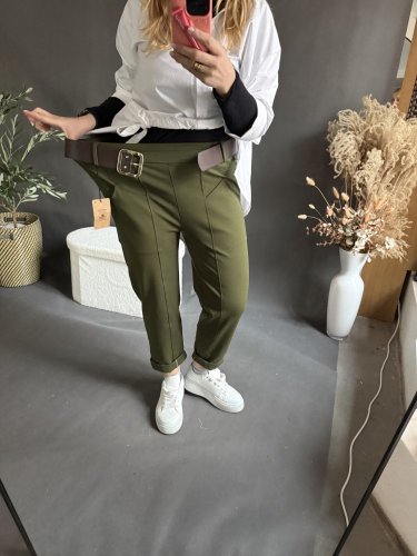 Nohavice Italian zelené