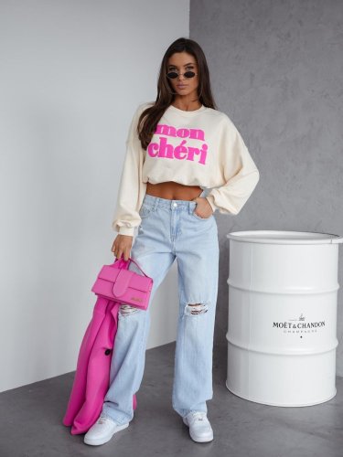 Mikina Mon Cheri-bílá