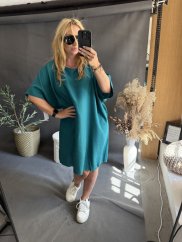 Šaty Letné Oversize smaragd