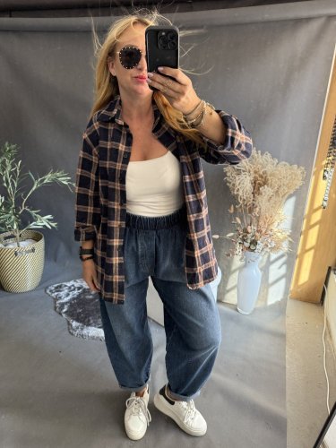 Džínové kalhoty sun PLUS SIZE-modré