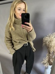 Oversize rolák Rene-svetlo hnedý