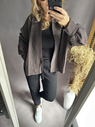 Kardigan bavlněná Aura-hnědá