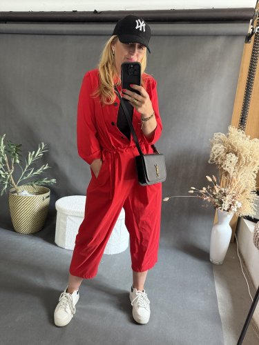 Overal Angel-UNI SIZE-čiervený