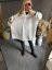 Košeľa lesklá Oversize UNISIZE-bielá