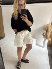 Tričko Lorene oversize-čierné