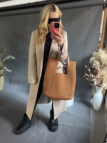 Kabelka NEW MODEL-veľká-cognac