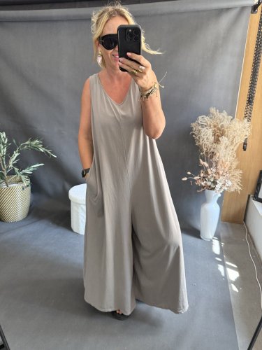 Overal SUN bavlna Oversize-mocca