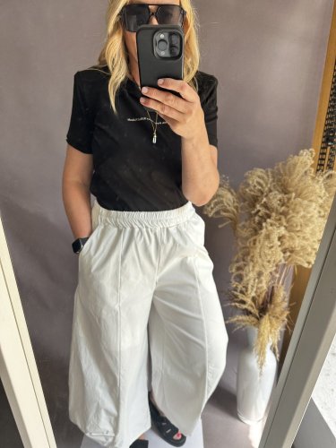 Nohavice široký strih SUN-UNI veľkosť-bielá