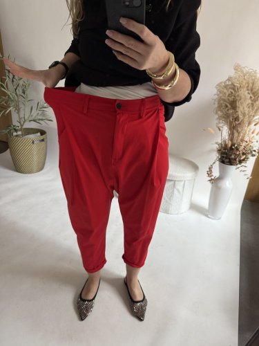 Nohavice Blair bavlnené-červená