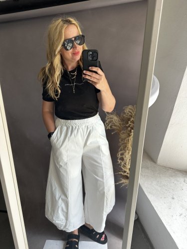 Nohavice široký strih SUN-UNI veľkosť-bielá