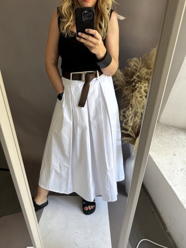 Sukňa Geneve-bielá