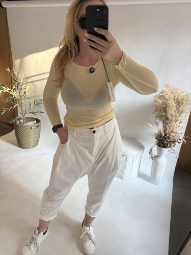 Tričko Cashmere- kašmír -žlutá