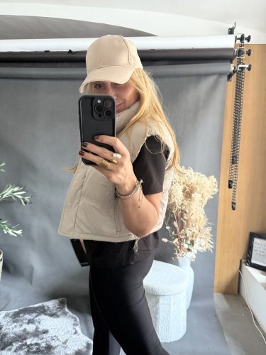 Vesta Crop S/M a L/XL-béžová