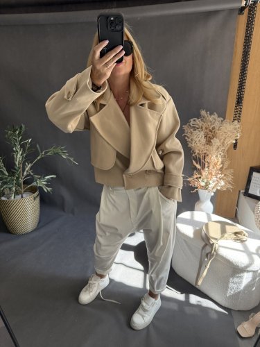 Kabátek Adéla-béžové