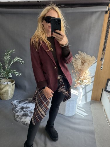 Sako Luisa velur-vínová