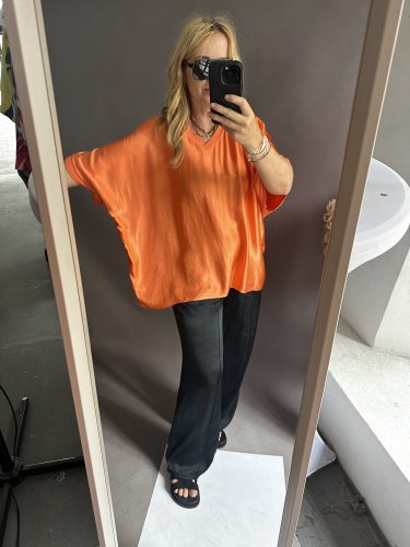 Bluza Liame-UNI SIZE na XS-XL-oranžová