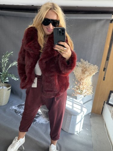 Kožíšek Stella-vínový