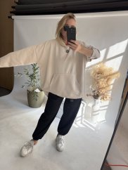 Mikina na sťahovanie BIG-beige