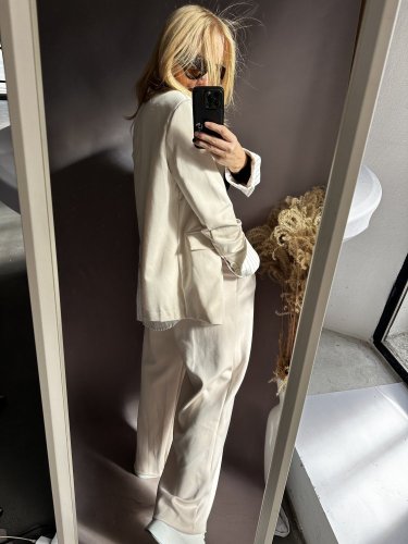 Nohavice Viskoza -béžové