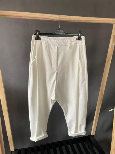 Nohavice SUN bez gombíka do 3XL biele