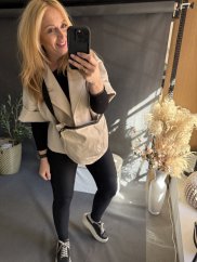 Ľadvinka Maxi z umyvateľného materiálu béžová
