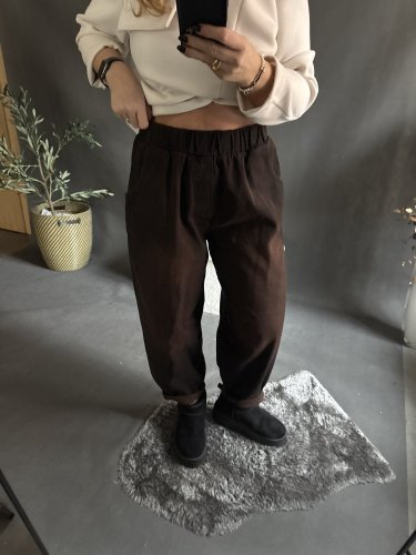 Džínové kalhoty Sun-UNI velikost-hnědé