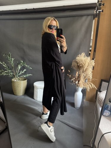 Kalhoty SUN bez knoflíku do 3XL-černé