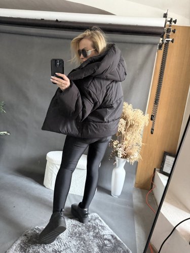 Bunda zimní premium krátká-černá