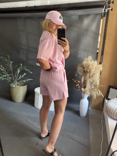 Souprava Tričko a šortky Bavlna-pink