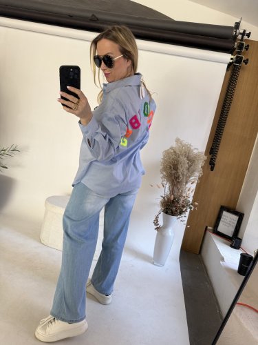 Košele Goodvibes-modrá