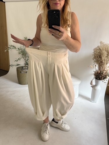 Nohavice Lux Luna-bielá