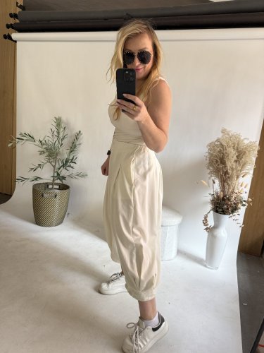 Nohavice Lux Luna-bielá