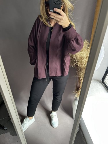 Kardigan bavlněná Aura-bordeaux