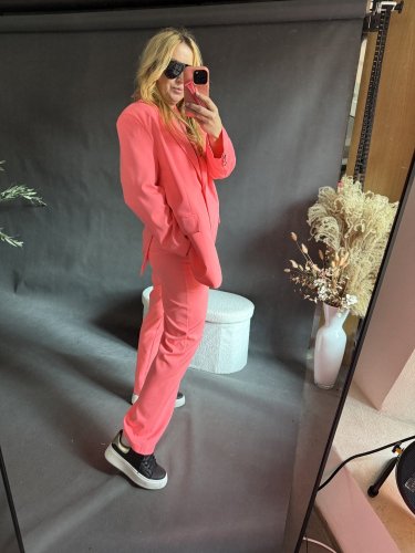 Komplet jarná GUSTO-neon růžový