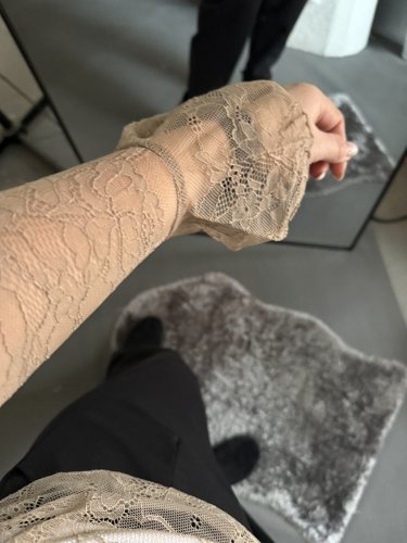 Tričko Čipka-mocca