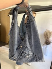 Kabelka Jeans-modrá