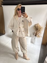 Trenchcoat OVERSIZE Sofymax-beige
